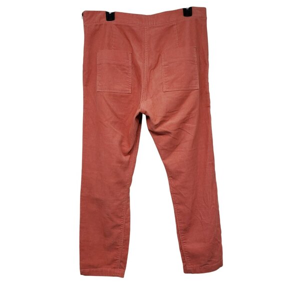 Prairie Underground Salmon Pink Corduroy Pants Womens L Large Side Zipper - Picture 7 of 9